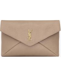 Saint Laurent - Cassandre Large Envelope Pouch - Lyst