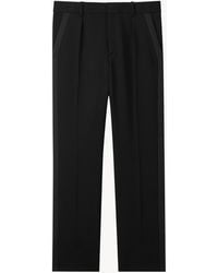 Saint Laurent - Mid-Rise Tuxedo Pants - Lyst