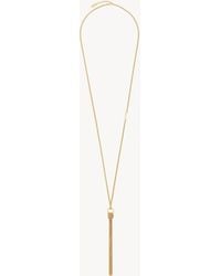 Saint Laurent - Cassandre Tassel Necklace - Lyst