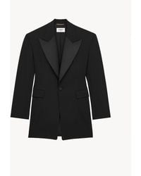 Saint Laurent - Single-Breasted Tuxedo Jacket - Lyst