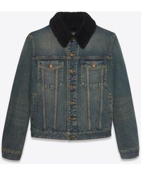 Shearling Denim Jackets for Men - Up to 
