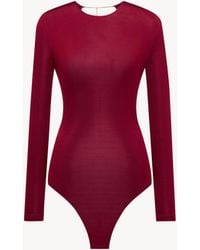 Saint Laurent - Cassandre Backless Bodysuit - Lyst