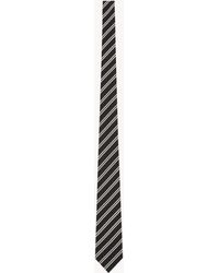 Saint Laurent - Striped Tie - Lyst