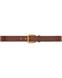 Saint Laurent - Rectangular Buckle Belt - Lyst