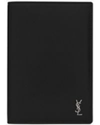 Saint Laurent - Tiny Cassandre Protège-passeport En Cuir Mat - Lyst