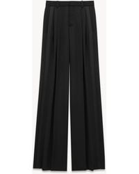 Saint Laurent - Wool Tuxedo Pants - Lyst