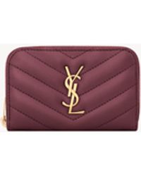 Saint Laurent - Cassandre Change Purse - Lyst