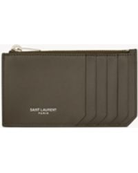 Saint Laurent - Paris Fragments Zip Card Case - Lyst