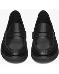 Saint Laurent - Le Loafer Chunky Penny Slippers - Lyst