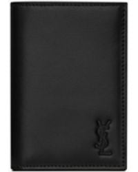 Saint Laurent - Porta Carte Di Credito Tiny Cassandre Piccolo - Lyst