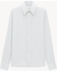 Saint Laurent - Saint Laone Sizerent カサンドラ シャツ（ペンシルストライプ コットン） - Lyst