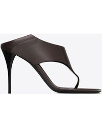 Saint Laurent - Sand Sandals In Smooth Leather - Lyst