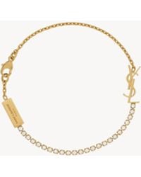 Saint Laurent - Cassandre Charm Bracelet - Lyst