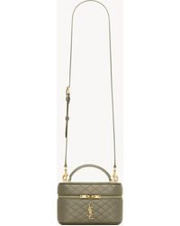 Saint Laurent - Gaby Quilted Leather Vanity Bag - Lyst