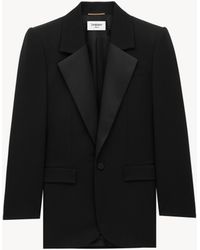 Saint Laurent - Single-Breasted Tuxedo Jacket - Lyst