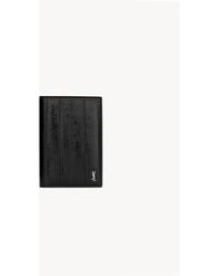 Saint Laurent - Custodia Per Passaporto Tiny Cassandre - Lyst