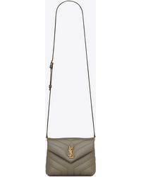 ysl toy loulou grey khaki