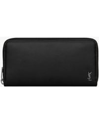 Saint Laurent - Tiny Cassandre Portefeuille Zippé En Cuir Mat - Lyst