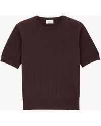 Saint Laurent - Short-Sleeve Crew-Neck T-Shirt - Lyst