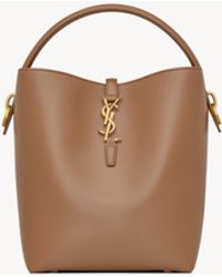 Saint Laurent - Le 37 Aus Glänzendem Leder Bernstein - Lyst
