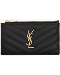 Saint Laurent - "Cassandre Matelassè" Cards Holder - Lyst