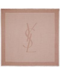 Saint Laurent - Cassandre Square Scarf - Lyst