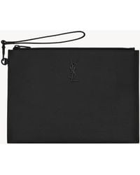 Saint Laurent - Cassandre Zipped Tablet Holder - Lyst