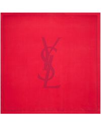 Saint Laurent - Cassandre Square Scarf - Lyst
