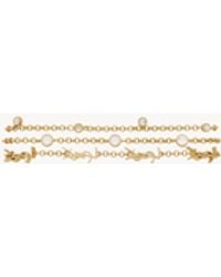 Saint Laurent - Bracciale Multigiro A Catena Cassandre - Lyst