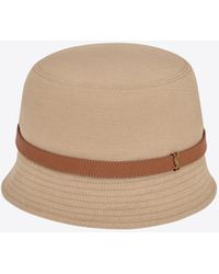 Saint Laurent - Cassandre Bucket Hat In Canvas - Lyst