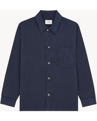 Saint Laurent - Cotton Cassandre Overshirt Jacket - Lyst
