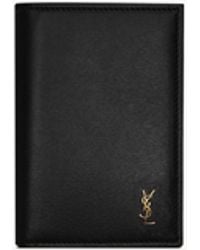 Saint Laurent - Tiny Cassandre Credit Card Wallet - Lyst