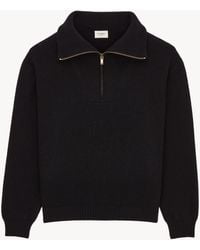 Saint Laurent - Half-Zip Sweater - Lyst