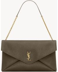 Saint Laurent - Cassandre Xxl Envelope Pouch On Chain - Lyst