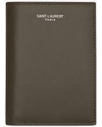 Saint Laurent - Paris Credit Card Wallet - Lyst