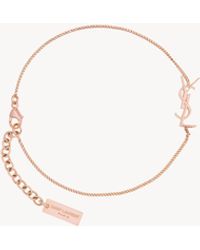 Saint Laurent カサンドラ チャームブレスレット（メタル＆ライン 