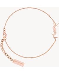 Saint Laurent - Saint Laone Sizerent Cassandre Charm Bracelet - Lyst