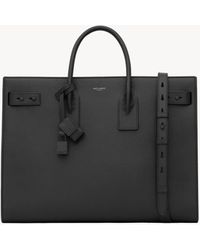 Saint Laurent - シン ラージ サック・ド・ジュール・スープル（グレインレザー） ブラック - Lyst