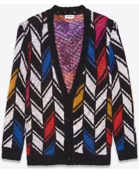 ysl blue cardigan