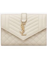 Monogram small envelope wallet in grain de poudre embossed cheap leather