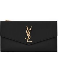 ysl black wallet