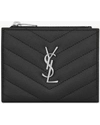 Saint Laurent - "Cassandre Matelassè" Cards Holder - Lyst