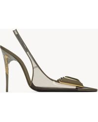 Saint Laurent - Sibyl Slingback Pumps - Lyst