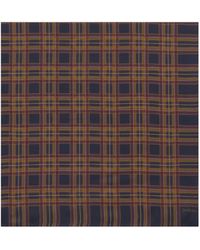 Saint Laurent - Cassandre Grand Carré En Charmeuse De Soie À Motif Tartan - Lyst