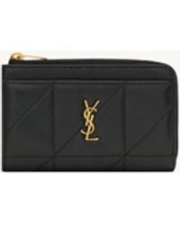 Saint Laurent - Jamie Zip Card Case - Lyst