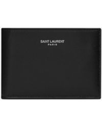 Saint Laurent - Paris Compact Card Case In Smooth Leather - Lyst