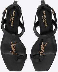 Saint Laurent Flat sandals for Women | Online Sale up to 72% off | Lyst