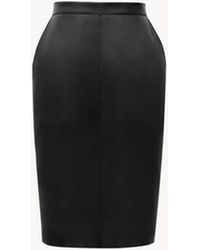 Saint Laurent - Saint Laone Sizerent Cassandre Pencil Skirt - Lyst
