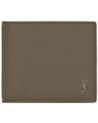 Saint Laurent - Tiny Cassandre Portefeuille East/West En Cuir Grainé - Lyst