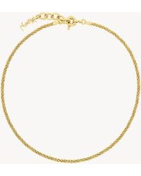 Saint Laurent - Short Chain Necklace - Lyst